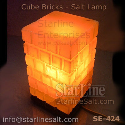 Cube Salt Lamp - Bricks